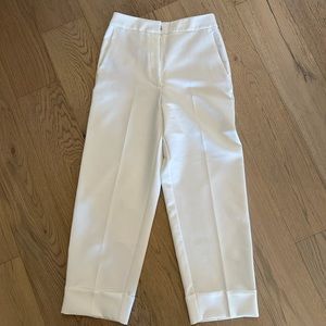 white zara trouser pants